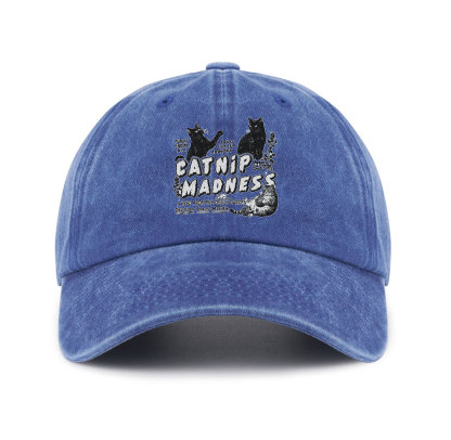 Purplehecate Catnip Madness Cute Cat Baseball Cap