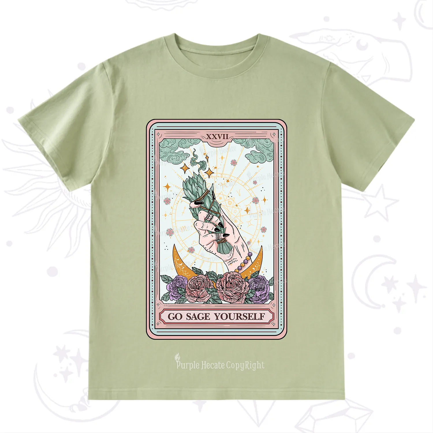 Purplehecate The Go Sage Yourself Tarot T-Shirt