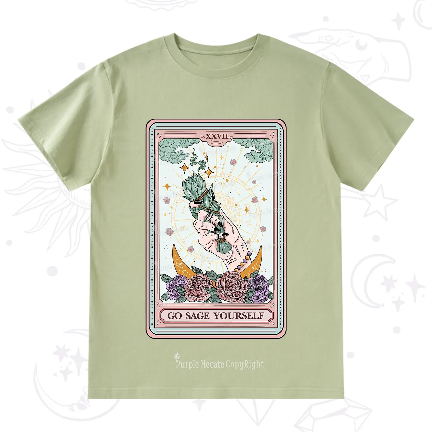 Purplehecate The Go Sage Yourself Tarot T-Shirt
