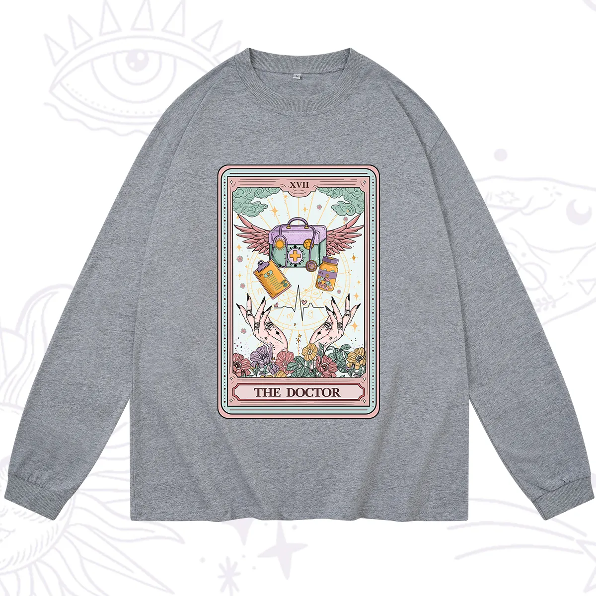 Purplehecate The Doctor Tarot Long Sleeve T-Shirt