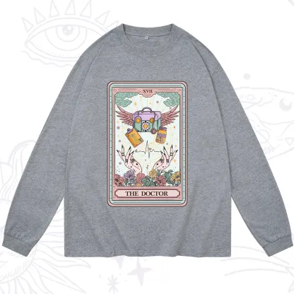 Purplehecate The Doctor Tarot Long Sleeve T-Shirt