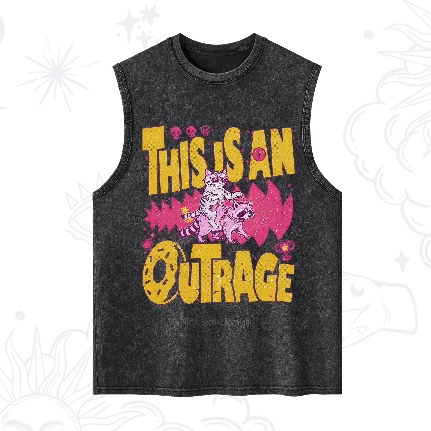 Purplehecate This Is An Outrage Angry Raccoons Washed Tank
