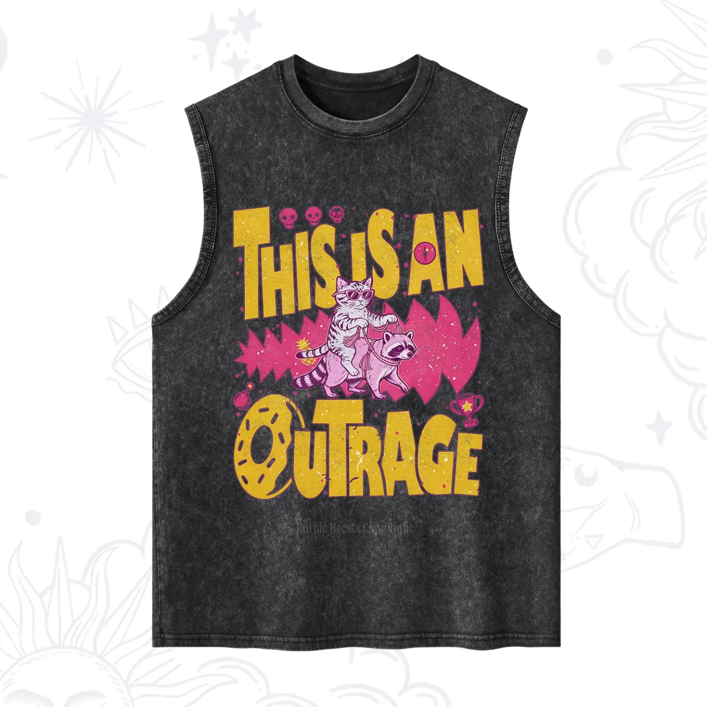 Purplehecate This Is An Outrage Angry Raccoons Washed Tank