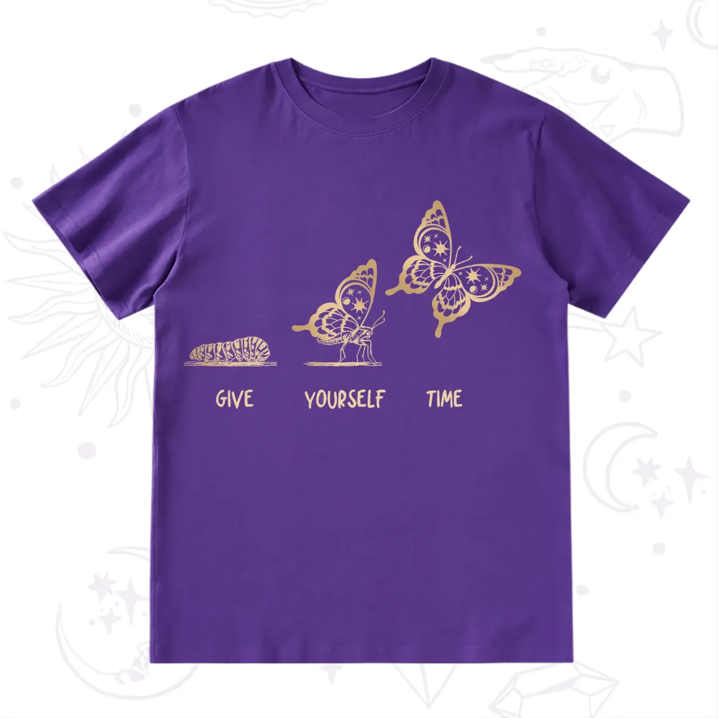 Purplehecate Give Yourself Time Butterfly T-Shirt