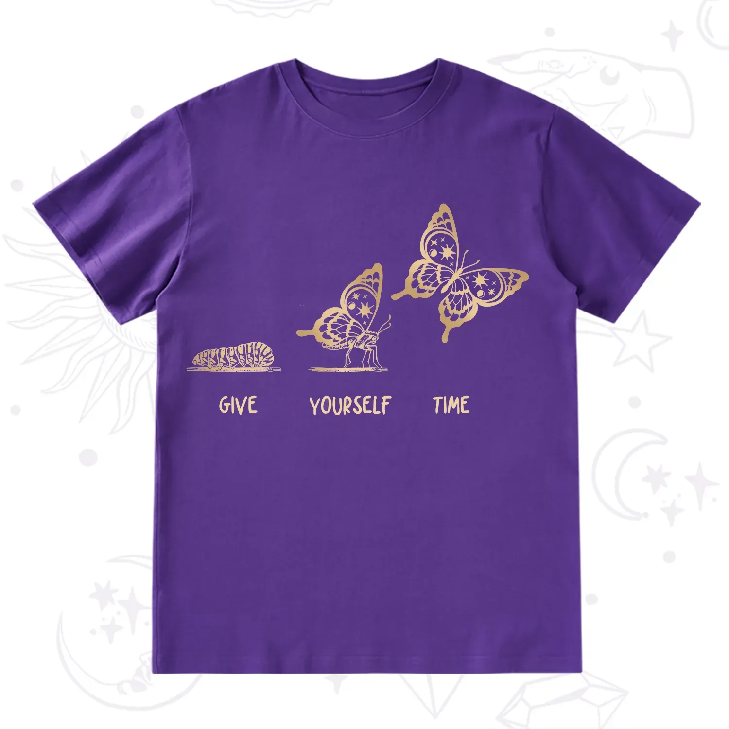 Purplehecate Give Yourself Time Butterfly T-Shirt