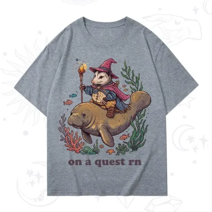 Purplehecate Opossum Wizard on Sea Quest T-Shirt