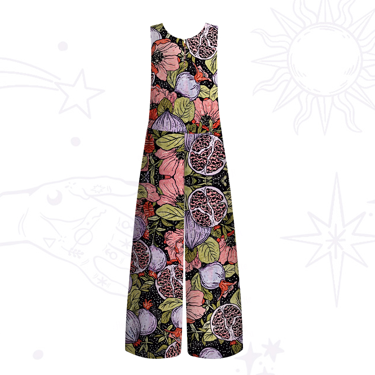 Purplehecate Persephone's Pomegranate Wide Leg Jumpsuit