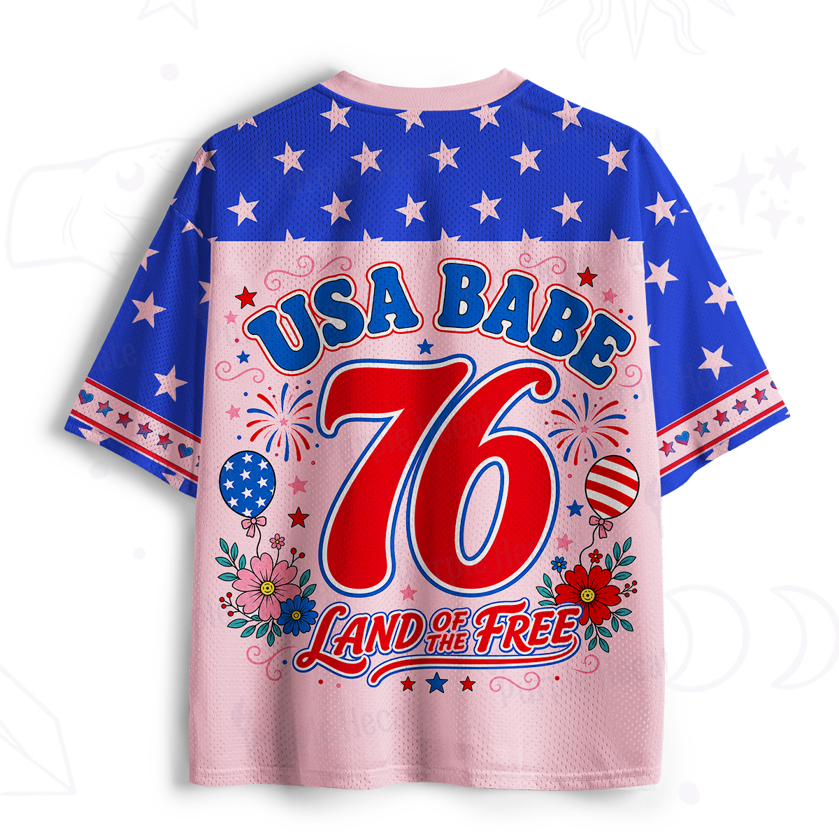 Purplehecate Dead Inside 4th of July Mesh Jersey