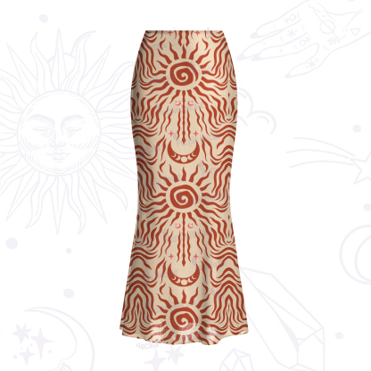 Purplehecate Solar Ritual Mesh Mermaid Hem Skirt