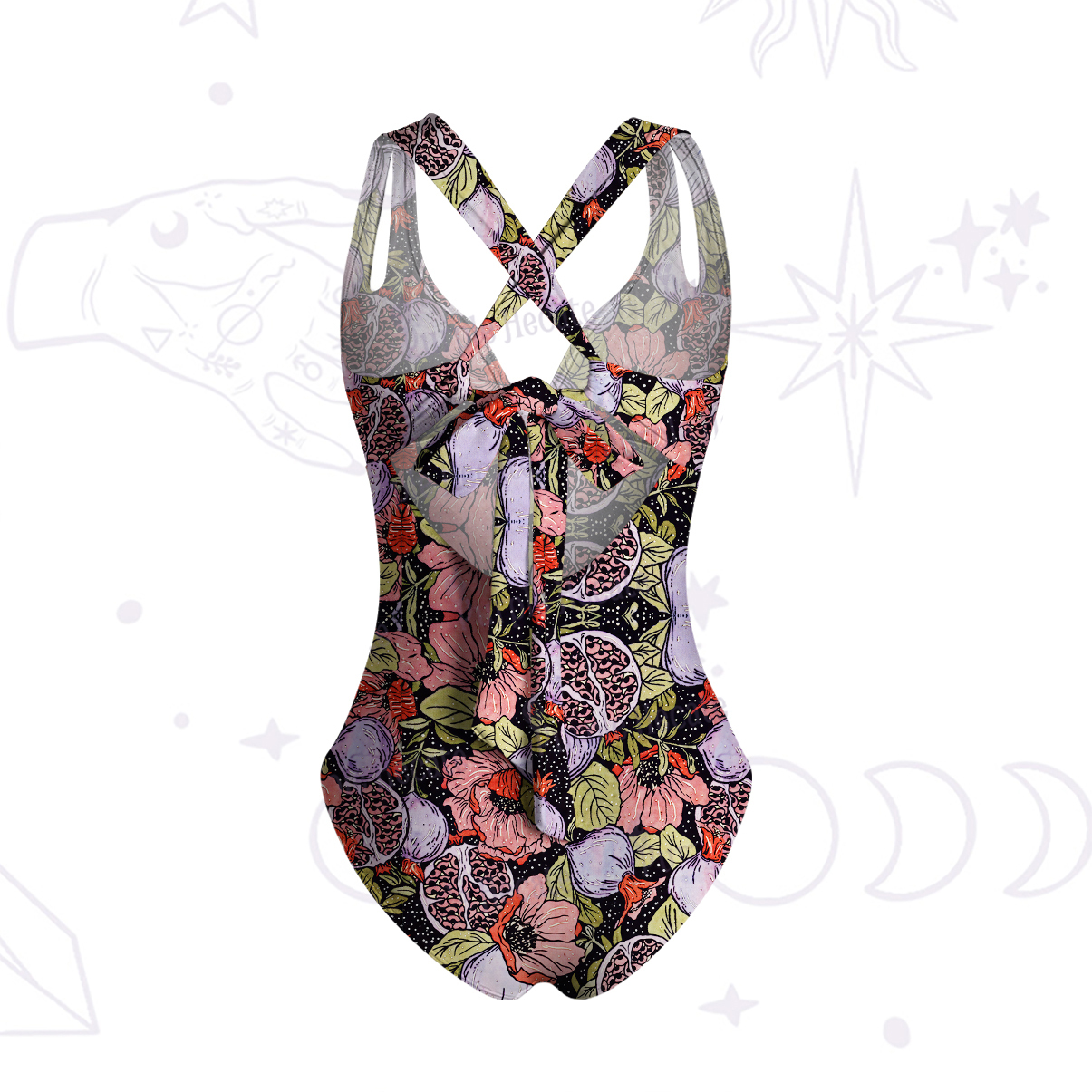 Purplehecate Persephone's Pomegranate One-Piece Swimsuit