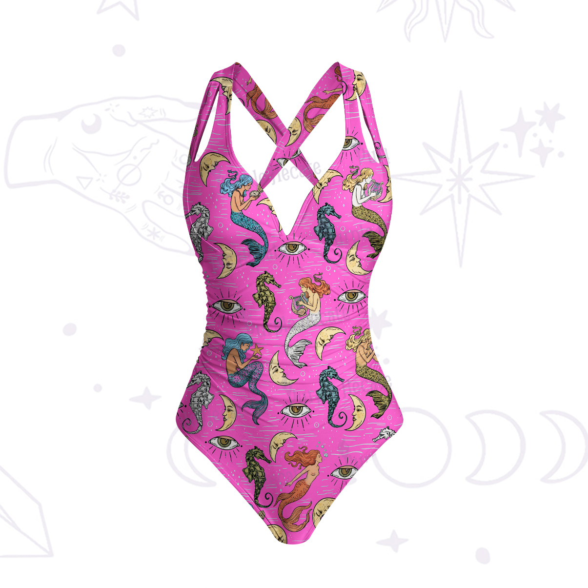 Purplehecate Mermaid Magic One-Piece Swimsuit