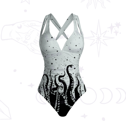 Purplehecate Tentacles of the Deep One-Piece Swimsuit