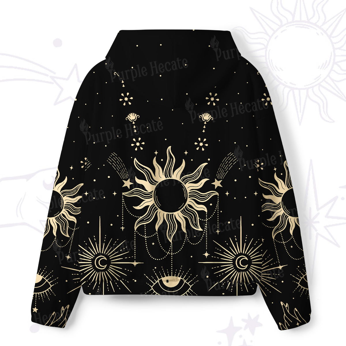 Purplehecate Solar Oracle All-Over Print Hoodie