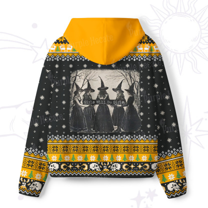 Purplehecate Girls Will Be Girls Witch All-Over Print Hoodie