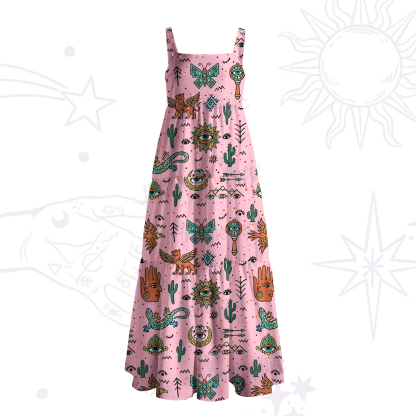 Purplehecate Mystic Desert Spirit Wide Straps Maxi Dress