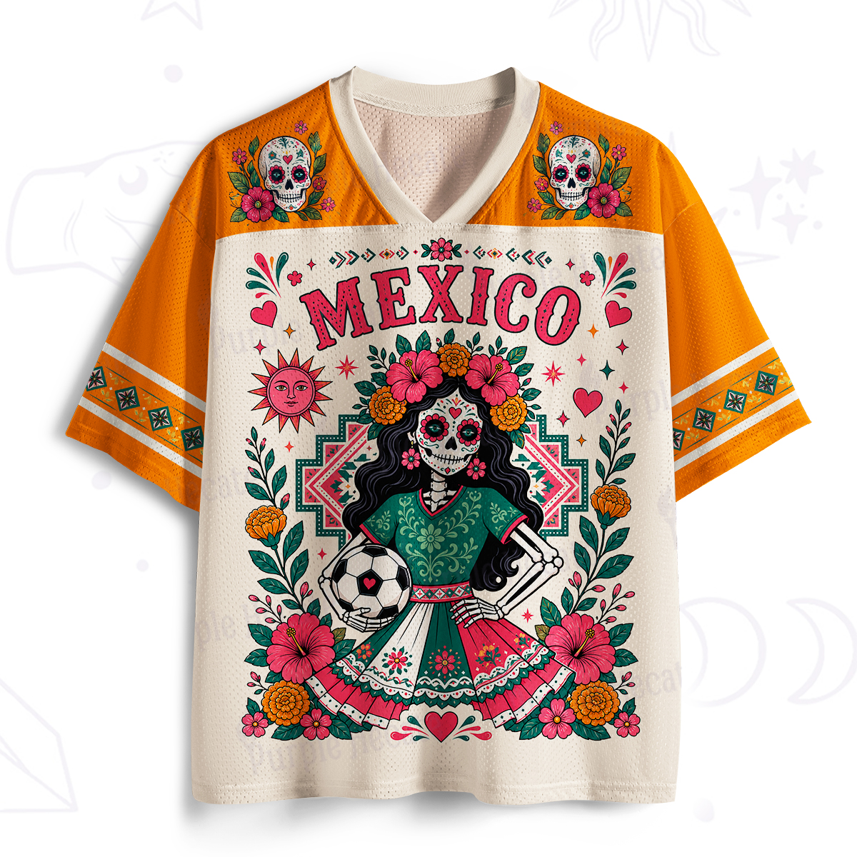 Purplehecate Mexico Day of the Dead Soccer Mesh Jersey