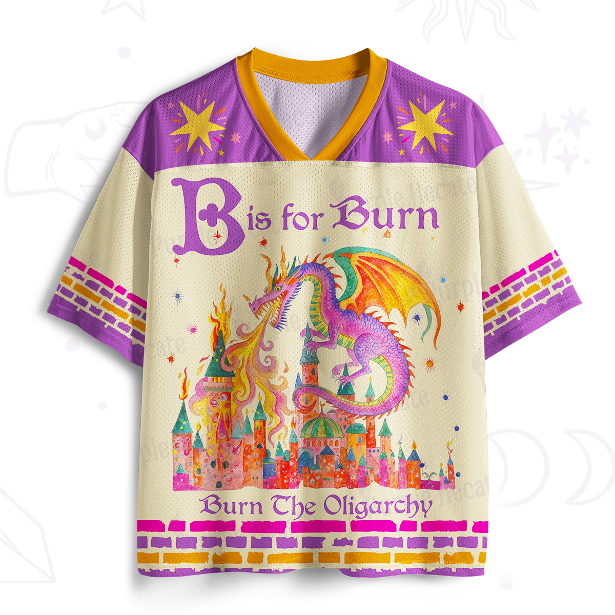 Purplehecate Burn The Oligarchy Mesh Jersey