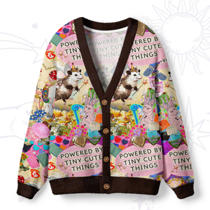 Purplehecate The Opossum Queen's Hoard Ugly Cardigan Sweaters