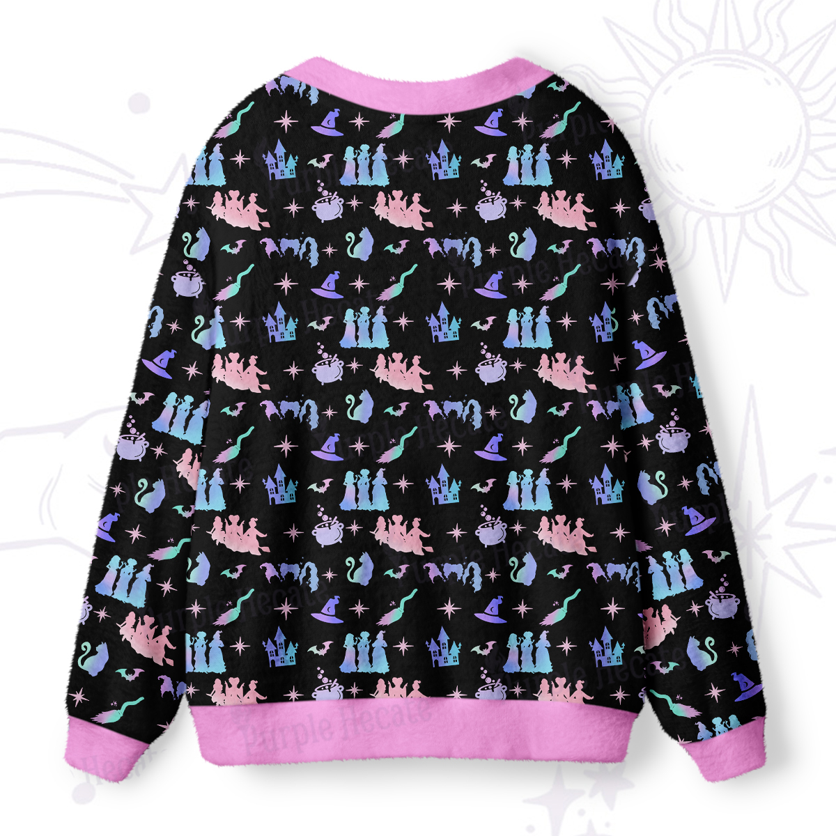 Purplehecate Spellbound Sisters Ugly Cardigan Sweaters