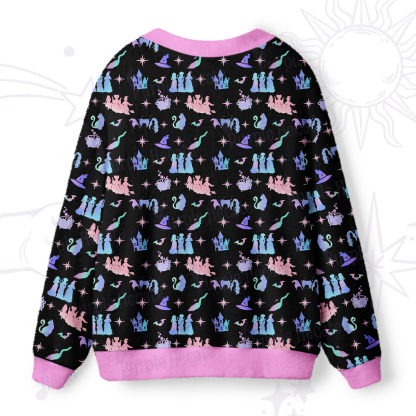 Purplehecate Spellbound Sisters Ugly Cardigan Sweaters