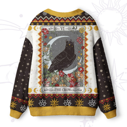 Purplehecate The Crow Tarot Ugly Cardigan Sweaters