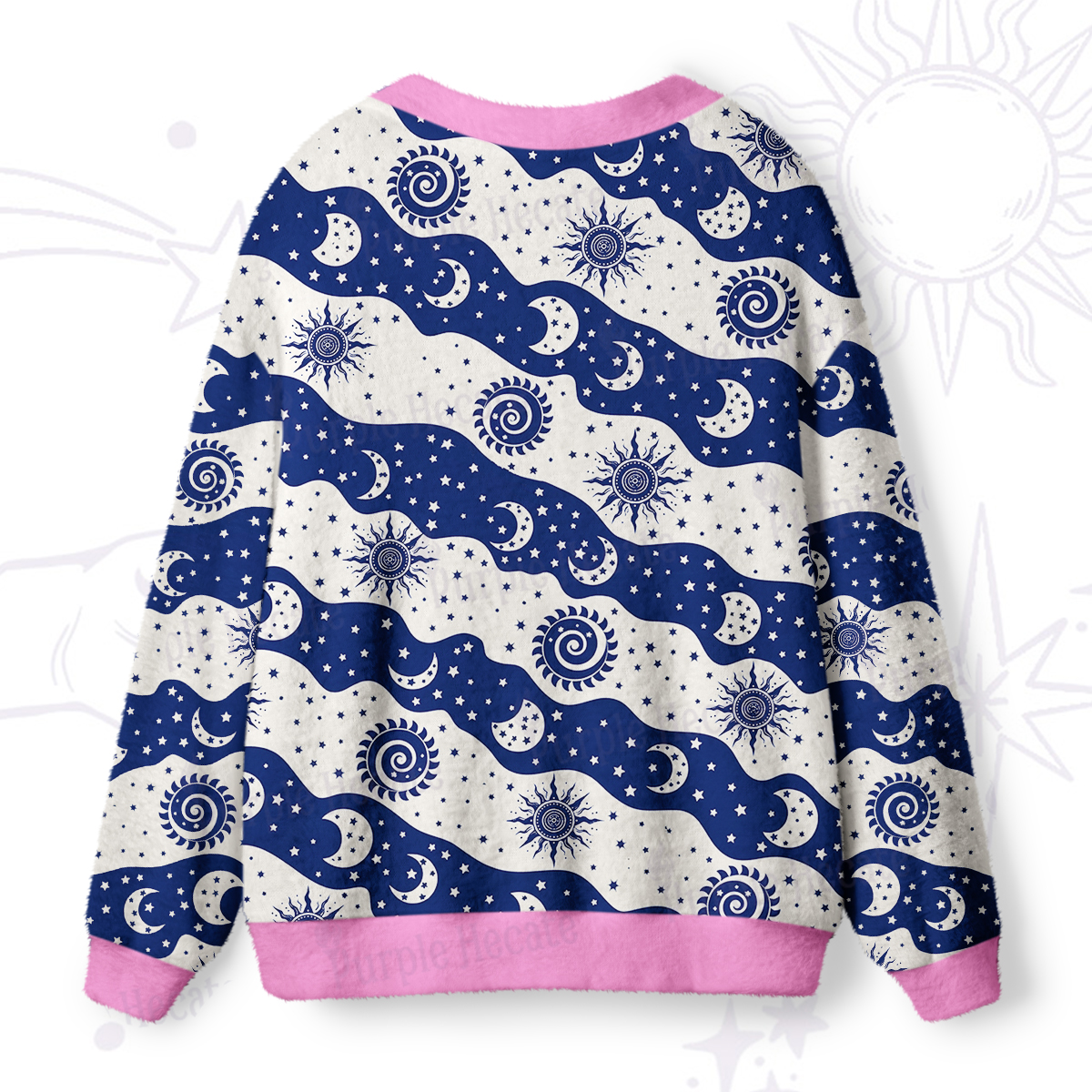 Purplehecate Starry Tides Ugly Cardigan Sweaters