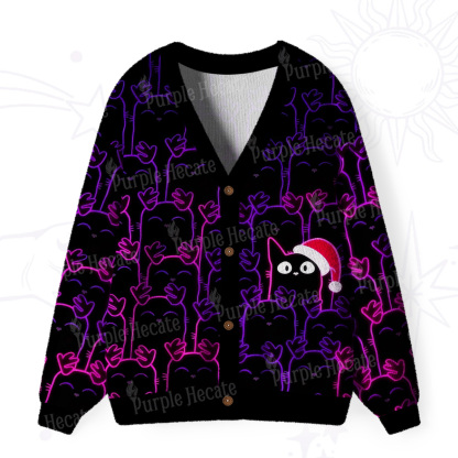 Purplehecate Reindeer Was Sold Out Christmas  Ugly Cardigan Sweaters