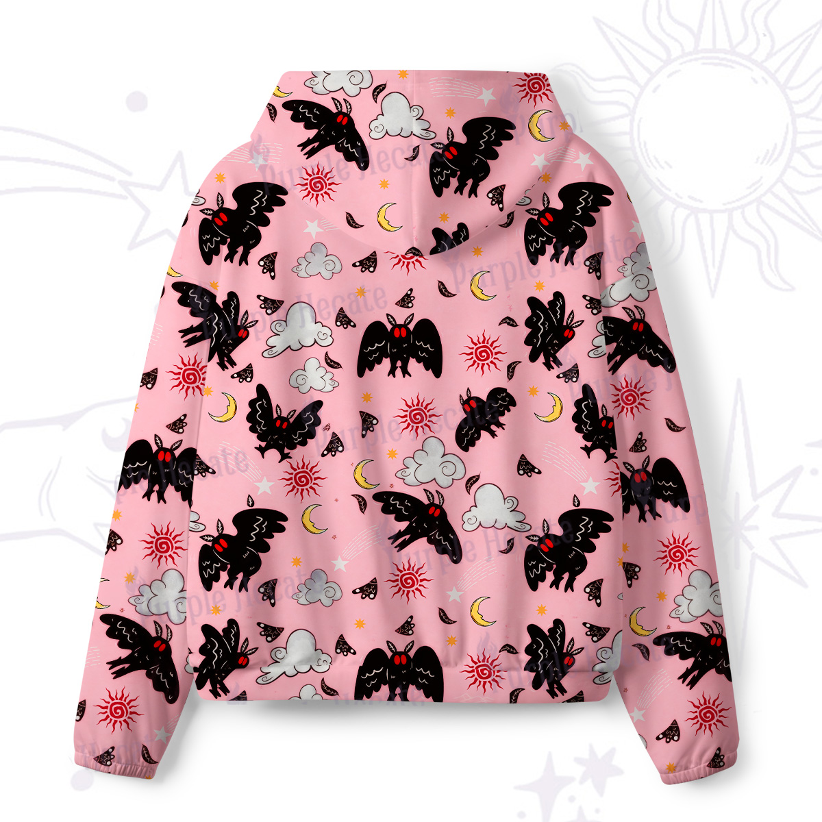 Purplehecate Cryptid Mothman All-Over Print Hoodie