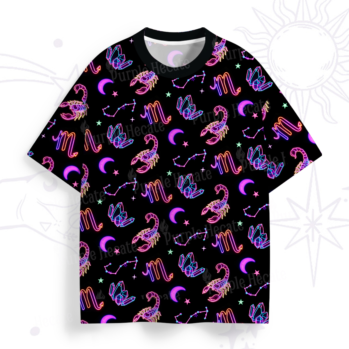 Purplehecate Scorpio Spirit Zodiac All Over Print T-Shirt