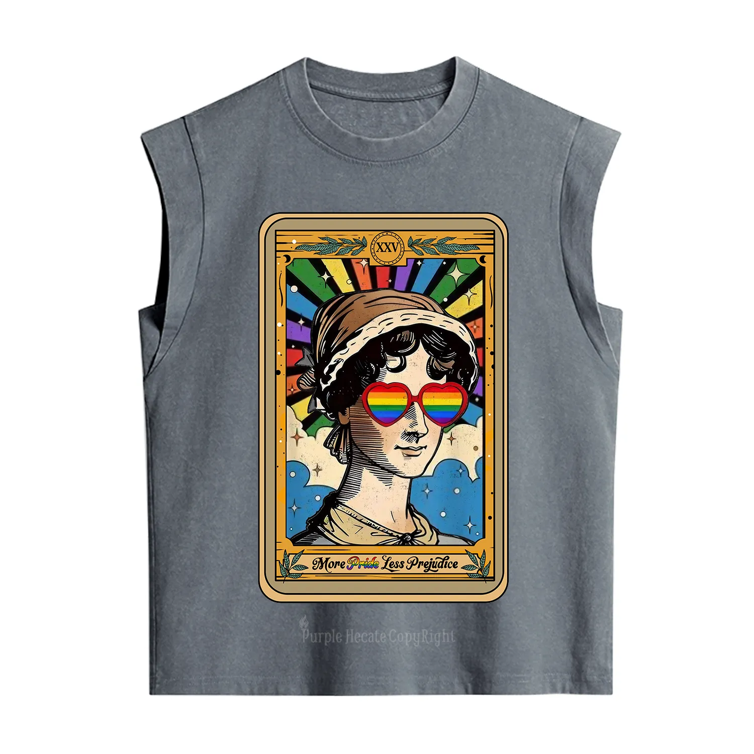 Purplehecate The More Pride Less Prejudice Tarot Vintage Washed Tank