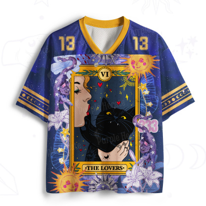 Purplehecate The Lovers Cat Tarot Mesh Jersey