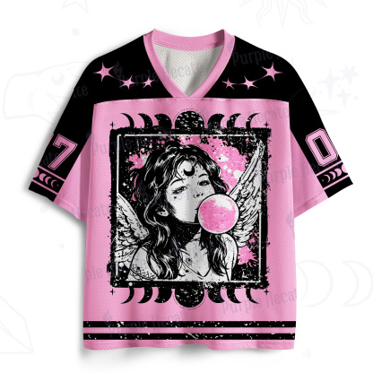 Purplehecate Grunge Angel with Bubblegum Mesh Jersey