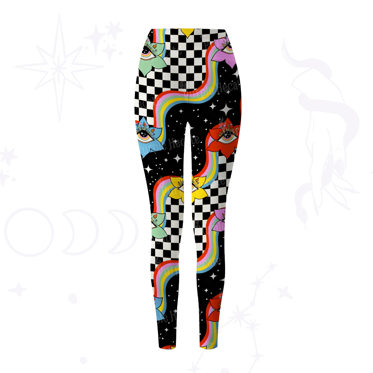 Purplehecate Enchanted Eye Blossom Yoga Pants