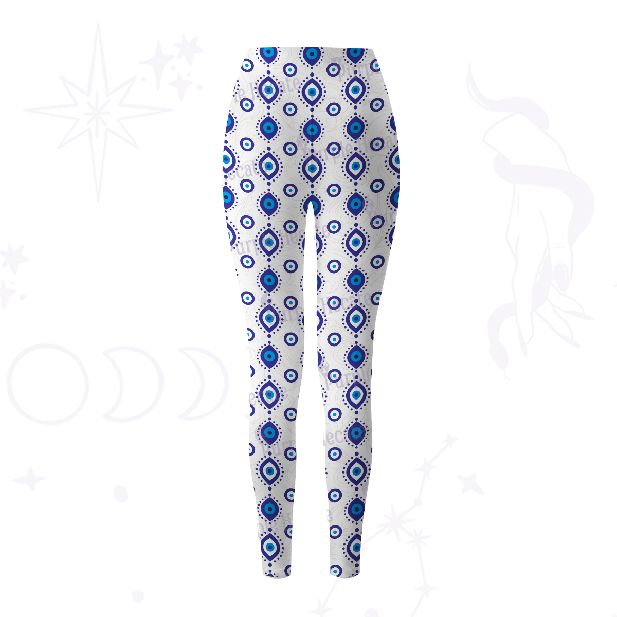 Purplehecate Evil Eye Protection Yoga Pants