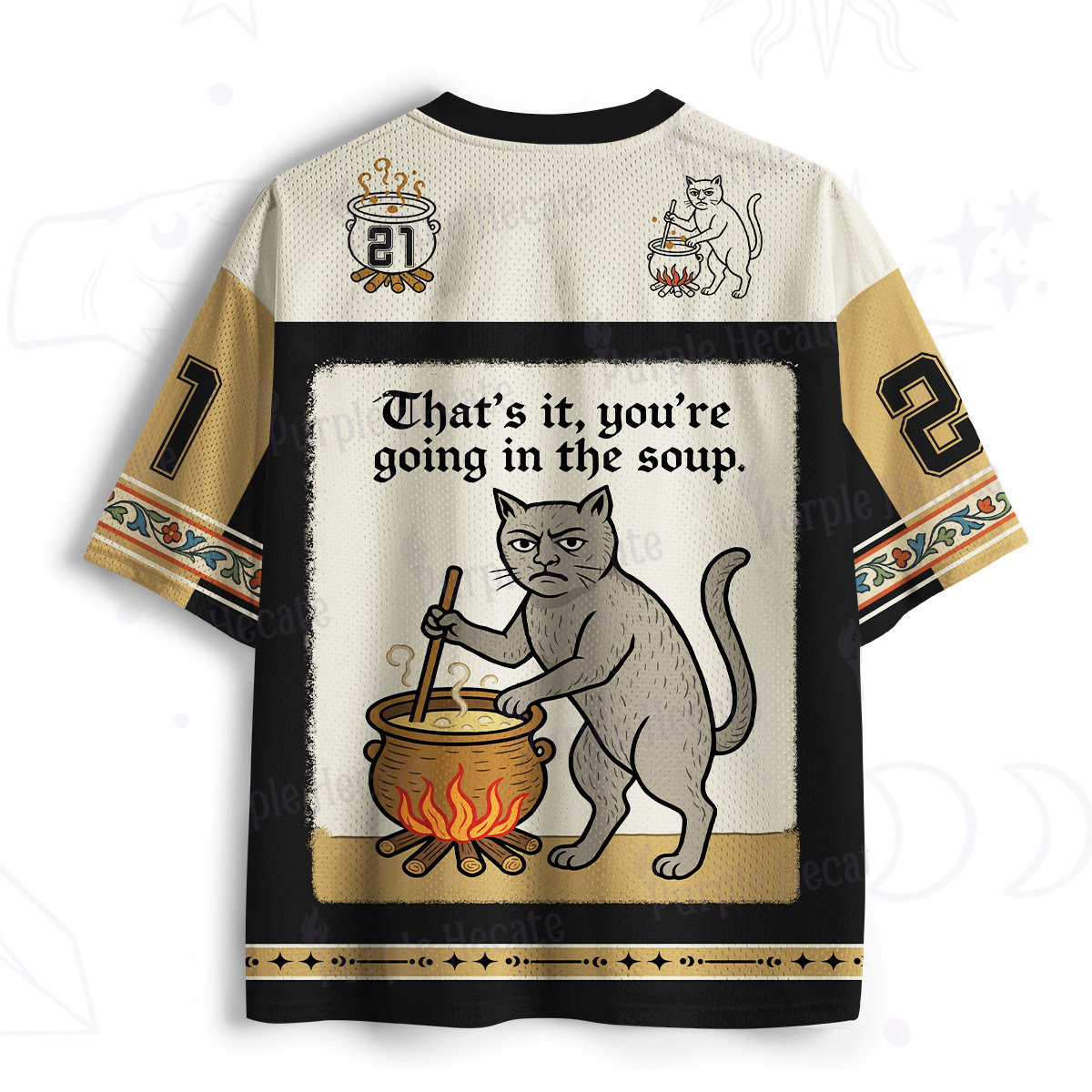 Purplehecate That's It You're Going in the Soup Mesh Jersey