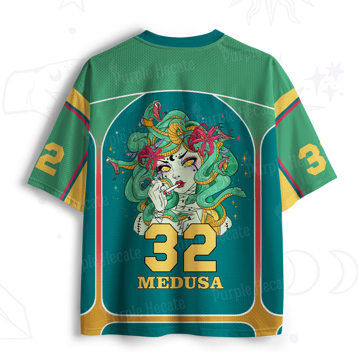 Purplehecate The Greek Goddess Medusa Mesh Jersey