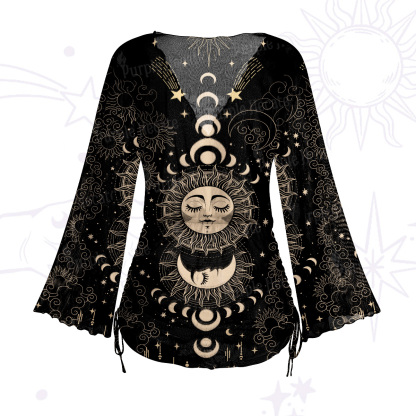 Purplehecate Lunar Eclipse Mesh Cover Up Dress
