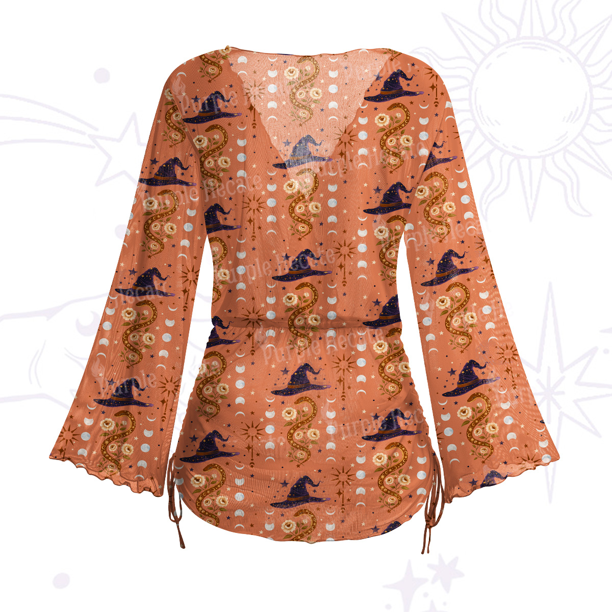 Purplehecate Witch's Enchantment Mesh Cover Up Dress