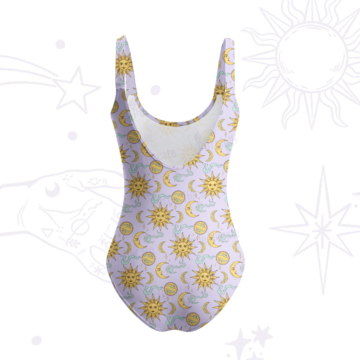 Purplehecate Magic of Sun and Moon Tank One Piece Swimsuit