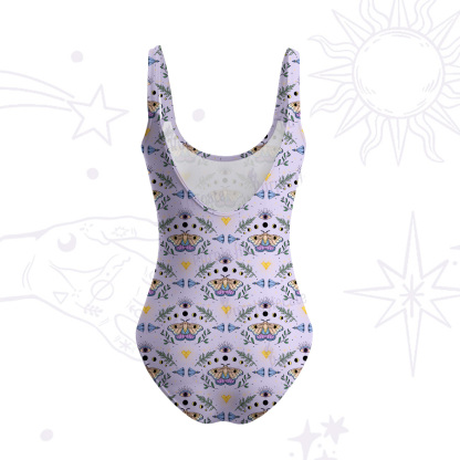 Purplehecate Luna Moth Witch Tank One Piece Swimsuit