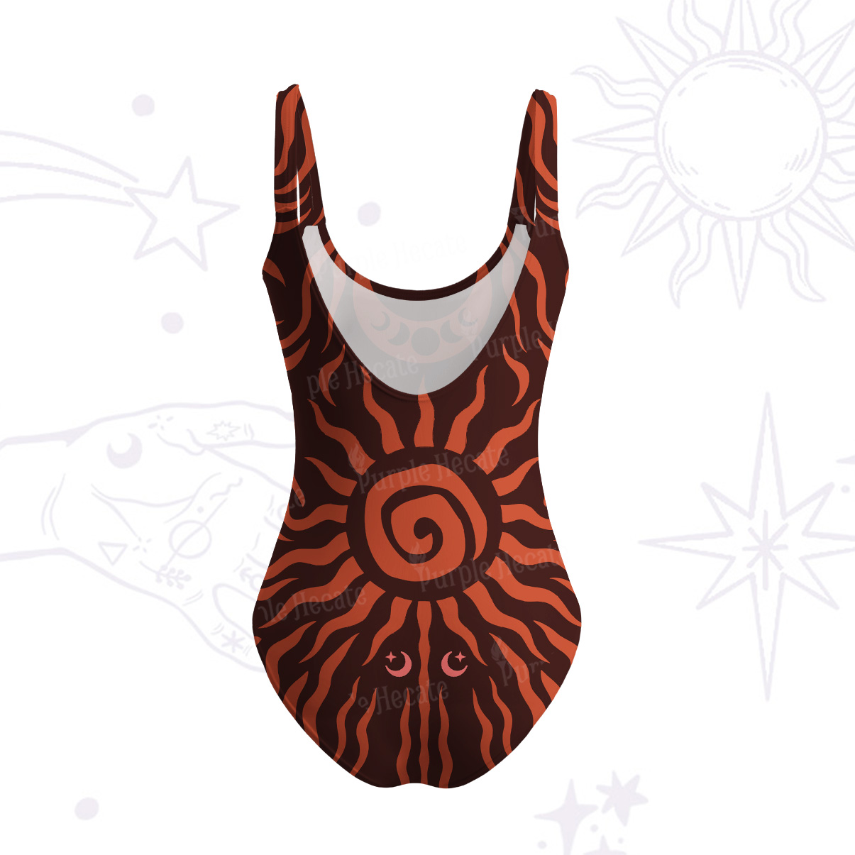 Purplehecate Solar Ritual Tank One Piece Swimsuit