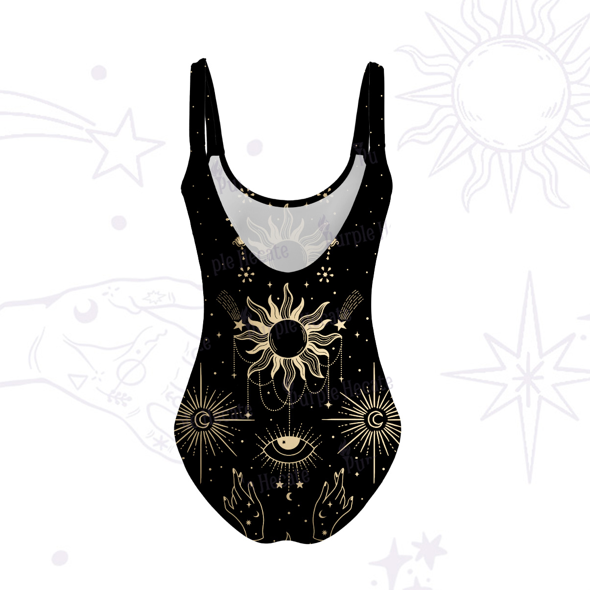 Purplehecate Solar Oracle Tank One Piece Swimsuit