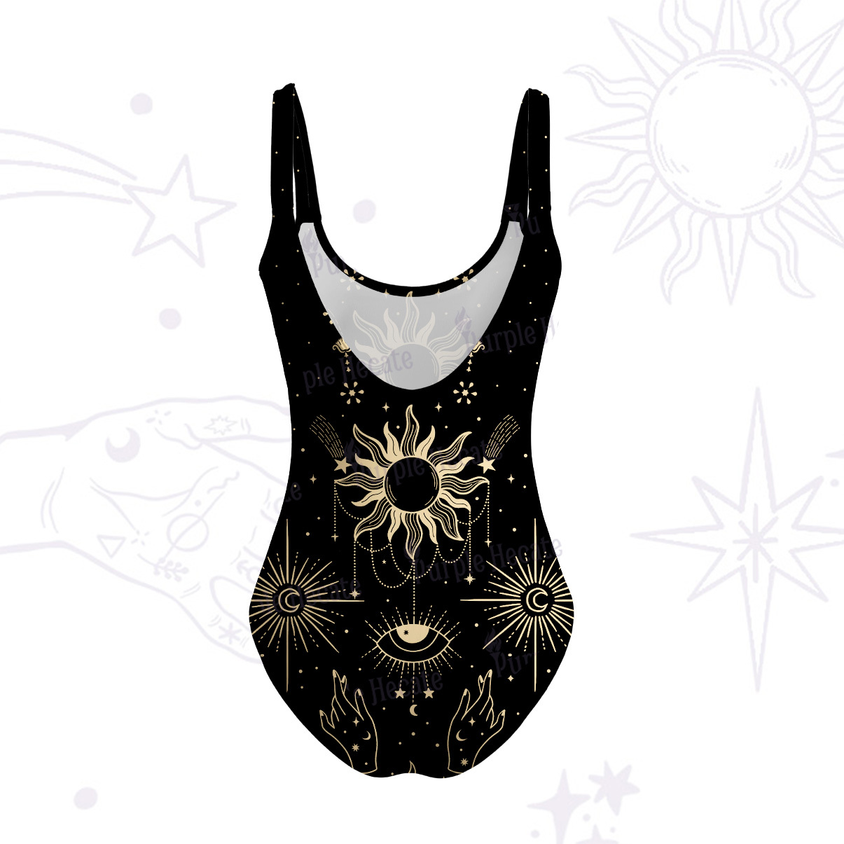 Purplehecate Solar Oracle Tank One Piece Swimsuit