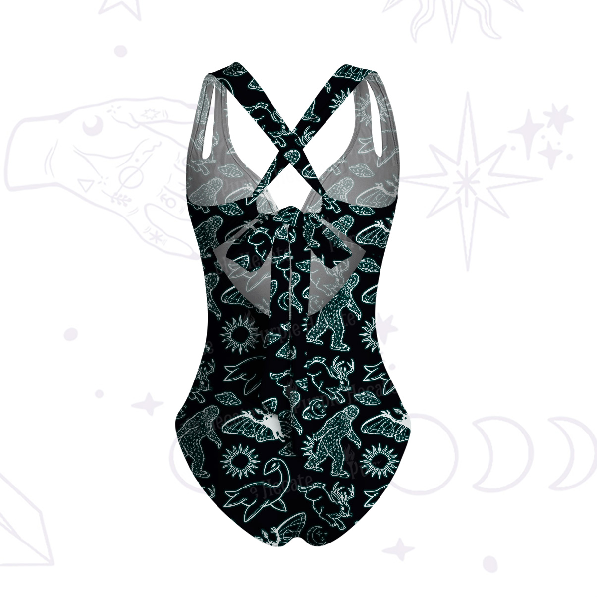 Purplehecate Cryptid One-Piece Swimsuit