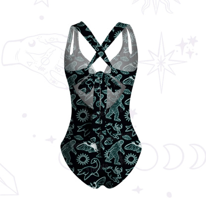 Purplehecate Cryptid One-Piece Swimsuit