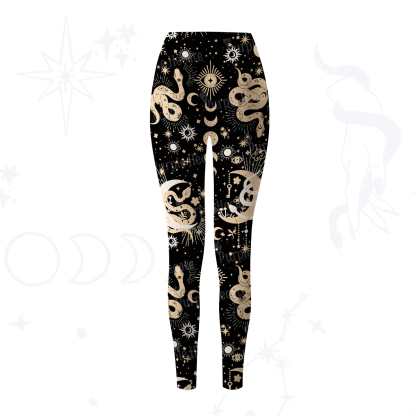 Purplehecate Divine Serpent Under the Moon Yoga Pants