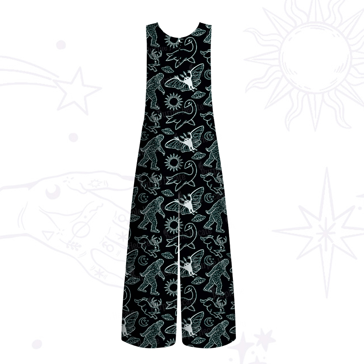 Purplehecate Cryptid Wide Leg Jumpsuit