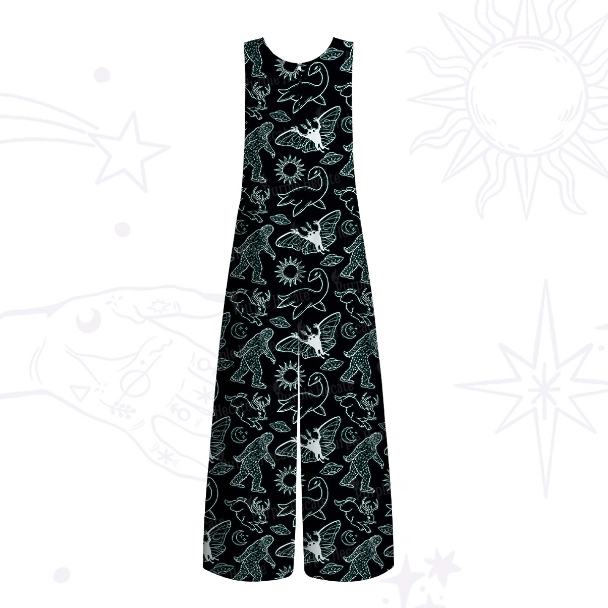 Purplehecate Cryptid Wide Leg Jumpsuit