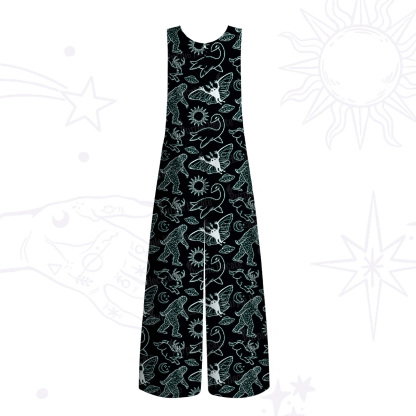 Purplehecate Cryptid Wide Leg Jumpsuit