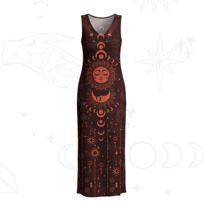 Purplehecate Lunar Eclipse Crochet Knit Maxi Dress